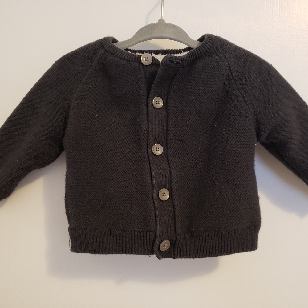 Super warm sherpa baby cardigan